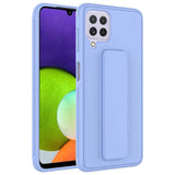 Galaxy A22 4G Kılıf Zore Qstand Kapak Lila