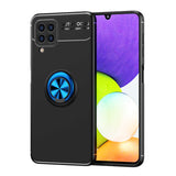 Galaxy A22 4G Kılıf Zore Ravel Silikon Kapak Mavi