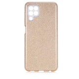 Galaxy A22 4G Kılıf Zore Shining Silikon Gold