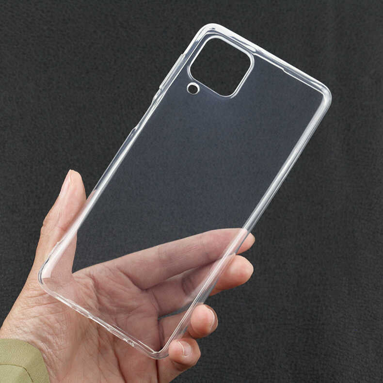 Galaxy A22 4G Kılıf Zore Süper Silikon Kapak Renksiz