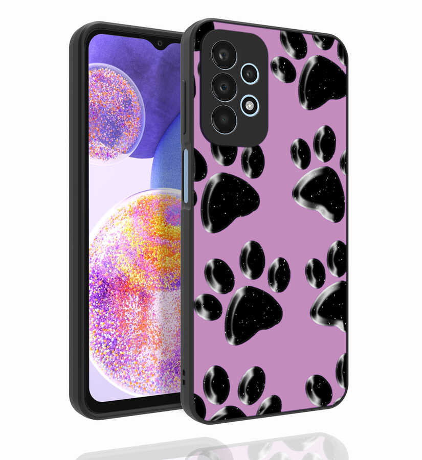 Galaxy A23 Kılıf Desenli Kamera Korumalı Parlak Zore Nora Kapak NO3