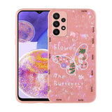 Galaxy A23 Kılıf Desenli Sert Silikon Zore Mumila Kapak Pink Mouse