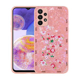 Galaxy A23 Kılıf Desenli Sert Silikon Zore Mumila Kapak Pink Mouse