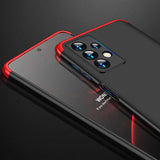 Galaxy A23 Kılıf Zore Ays Kapak Siyah-Kırmızı