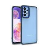 Galaxy A23 Kılıf Zore Flora Kapak Mavi