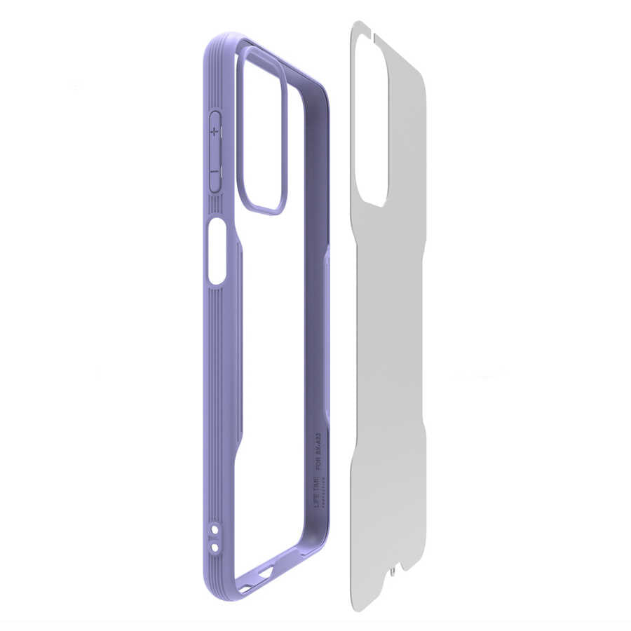 Galaxy A23 Kılıf Zore Parfe Kapak Mor