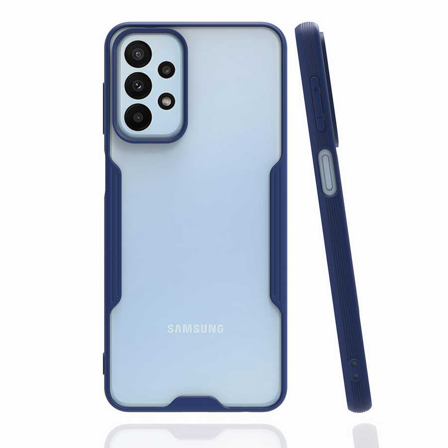 Galaxy A23 Kılıf Zore Parfe Kapak Lacivert