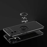 Galaxy A23 Kılıf Zore Ravel Silikon Kapak Siyah-Mavi