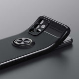 Galaxy A23 Kılıf Zore Ravel Silikon Kapak Siyah-Mavi
