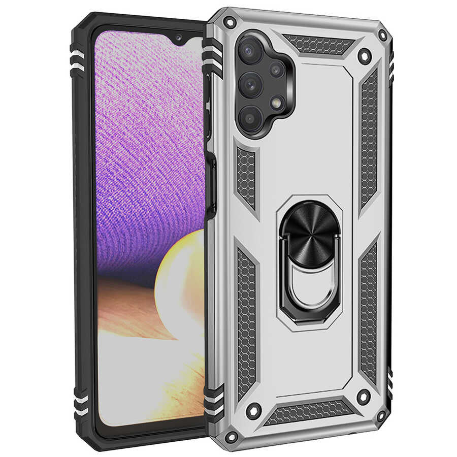 Galaxy A23 Kılıf Zore Vega Kapak Gri