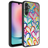 Galaxy A24 Kılıf Aynalı Desenli Kamera Korumalı Parlak Zore Mirror Kapak Kalp