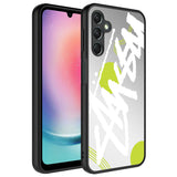Galaxy A24 Kılıf Aynalı Desenli Kamera Korumalı Parlak Zore Mirror Kapak Yazı