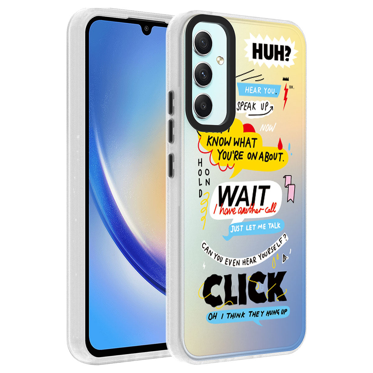 Galaxy A24 Kılıf Desenli Zore Dragon Sert Kapak Kelimeler