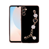 Galaxy A24 Kılıf El Tutamaçlı Kamera Korumalı Zore Taka Silikon Kapak Siyah