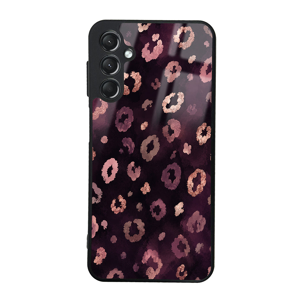 Galaxy A24 Kılıf Kamera Korumalı Desenli Zore Lusi Kapak Pembe Leopar