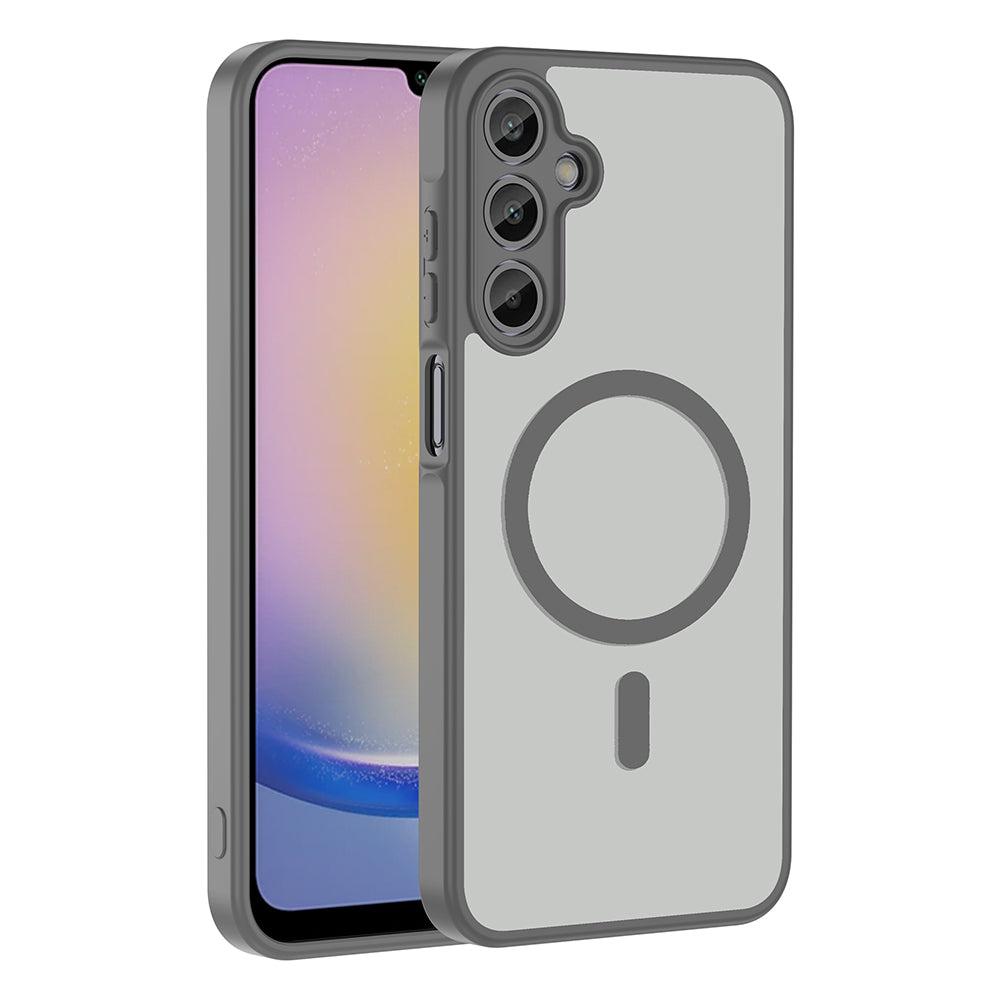 Galaxy A24 Kılıf M-safe Şarj Özellikli Zore Babet Kapak Gri