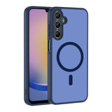 Galaxy A24 Kılıf M-safe Şarj Özellikli Zore Babet Kapak Lacivert