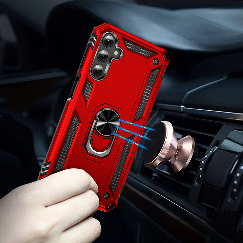 Galaxy A24 Kılıf Zore Vega Kapak Kırmızı