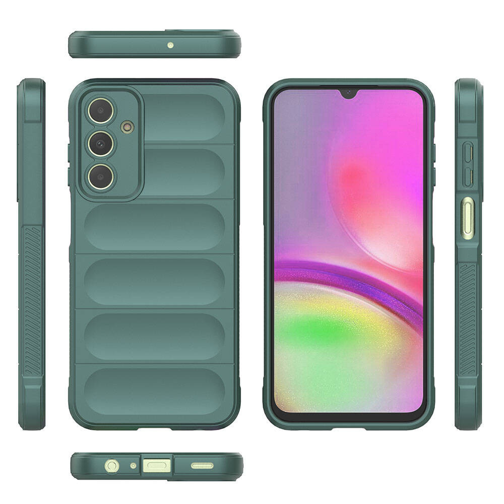 Galaxy A25 Kılıf Esnek TPU Oyuklu Arka Yüzey Tasarımlı Zore Etnik Silikon Kapak Lacivert