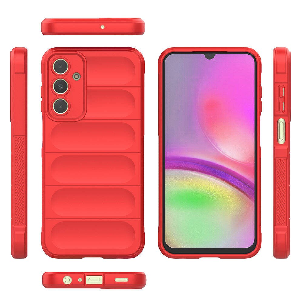 Galaxy A25 Kılıf Esnek TPU Oyuklu Arka Yüzey Tasarımlı Zore Etnik Silikon Kapak Lacivert