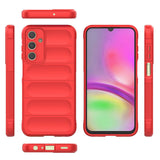 Galaxy A25 Kılıf Esnek TPU Oyuklu Arka Yüzey Tasarımlı Zore Etnik Silikon Kapak Kırmızı