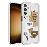 Galaxy A25 Kılıf Kamera Korumalı Baskılı Arka Yüzey Zore Klas Kapak Koyu Kahve