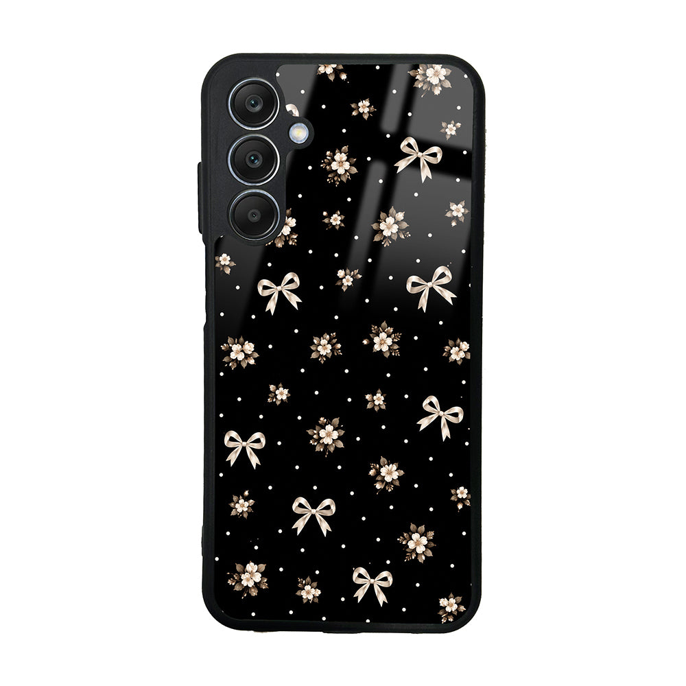 Galaxy A25 Kılıf Kamera Korumalı Desenli Zore Lusi Kapak Gold Fiyonk