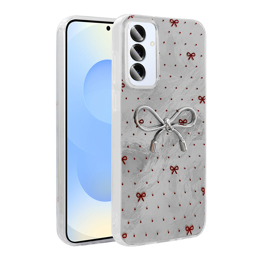 Galaxy A25 Kılıf Kamera Korumalı Figürlü Zore Ponti Silikon Kapak Açık Mavi