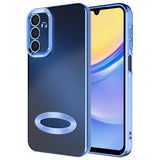 Galaxy A25 Kılıf Kamera Korumalı Logo Gösteren Zore Omega Kapak Sierra Mavi