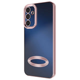 Galaxy A25 Kılıf Kamera Korumalı Logo Gösteren Zore Omega Kapak Sierra Mavi