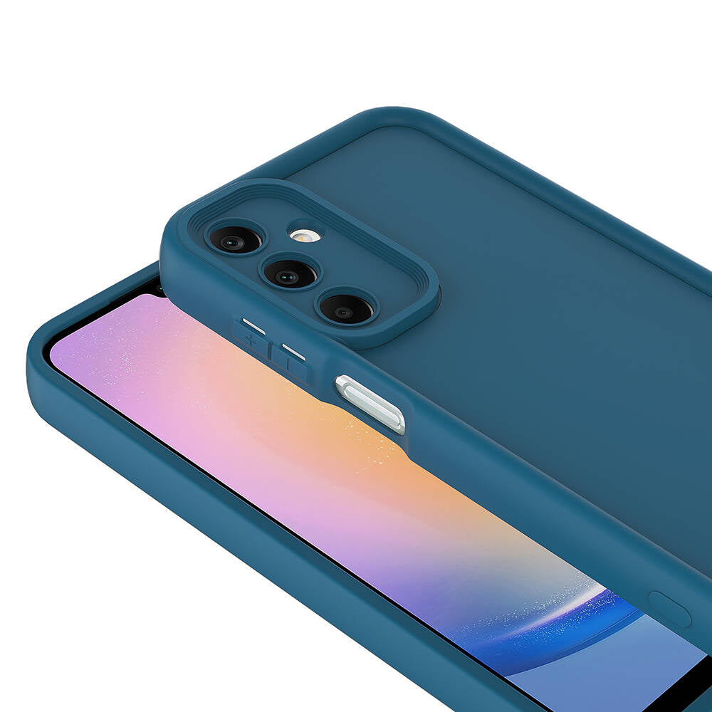 Galaxy A25 Kılıf Kamera Korumalı Zore Ananas Kapak Koyu Yeşil