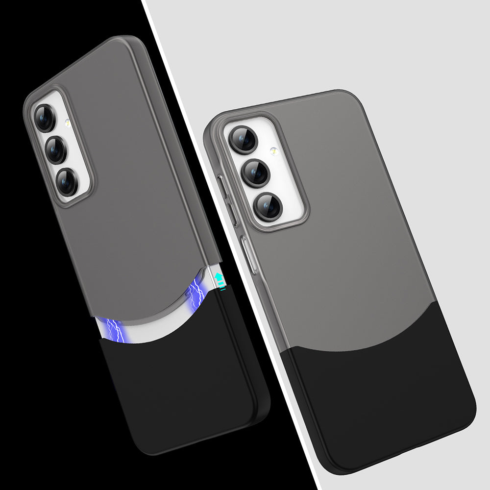 Galaxy A25 Kılıf Mıknatıslı Zore Duble Kapak Lacivert