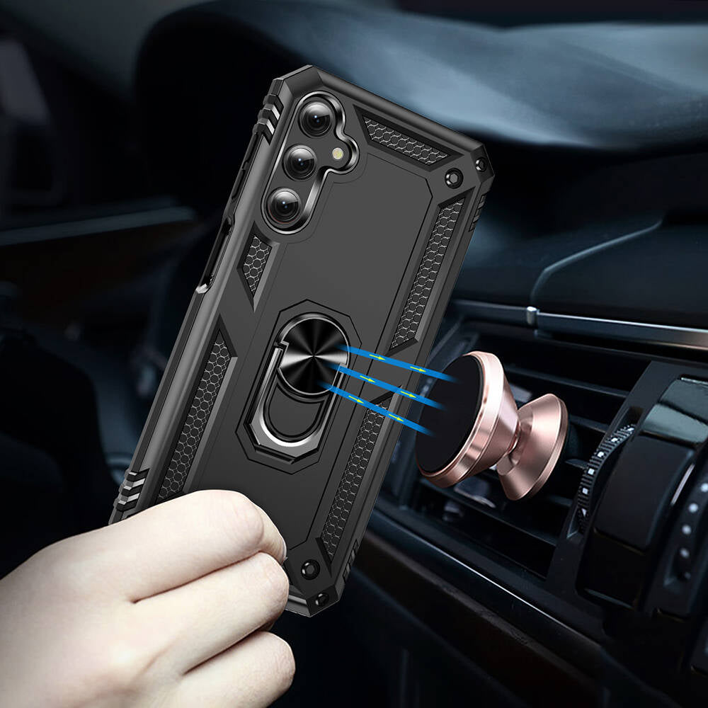 Galaxy A25 Kılıf Zore Vega Kapak Siyah