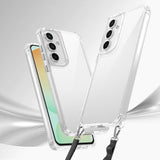 Galaxy A26 Kılıf Airbagli Takılabilir Askı Aparatlı Zore Snap Silikon Kapak Şeffaf