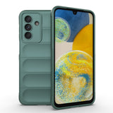 Galaxy A26 Kılıf Esnek TPU Oyuklu Arka Yüzey Tasarımlı Etnik Silikon Kapak Koyu Yeşil