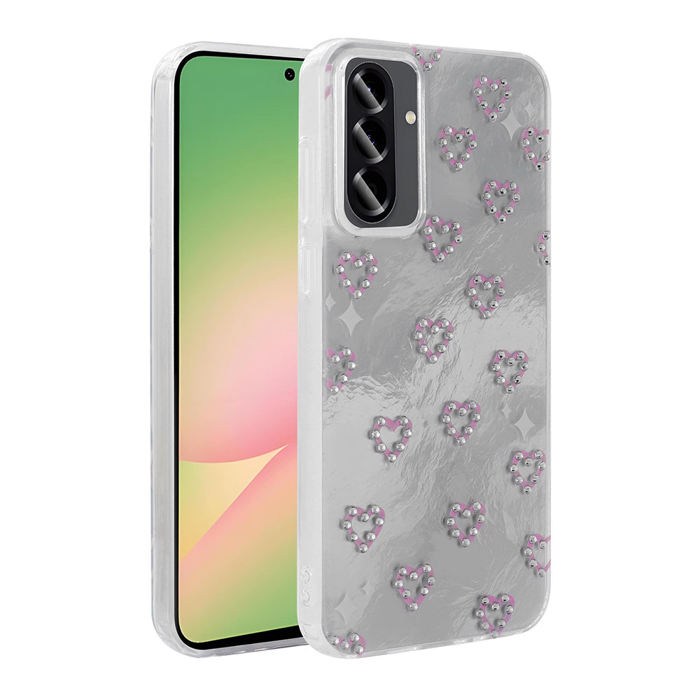 Galaxy A26 Kılıf Kamera Korumalı Figürlü Zore Ponti Silikon Kapak Beyaz