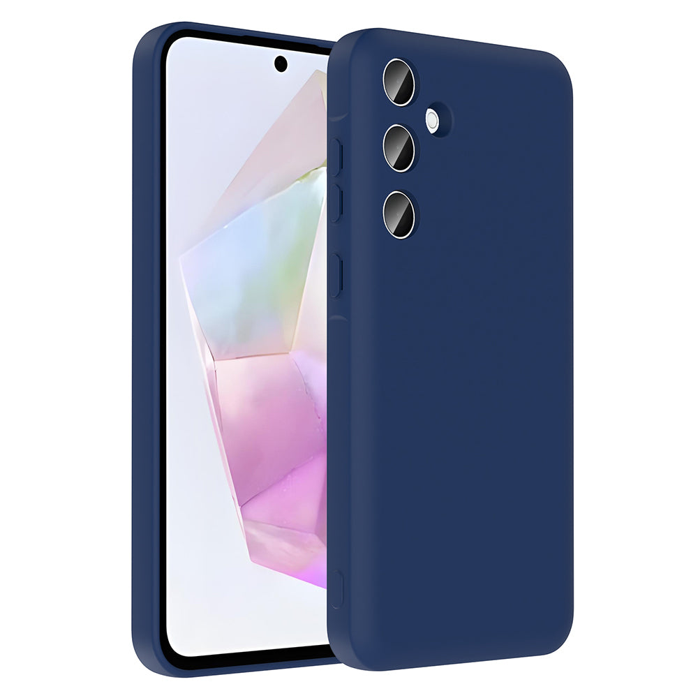 Galaxy A26 Kılıf Kamera Korumalı Kartlık Hazneli Zore Vitra Kapak Mürdüm