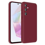 Galaxy A26 Kılıf Kamera Korumalı Kartlık Hazneli Zore Vitra Kapak Mürdüm