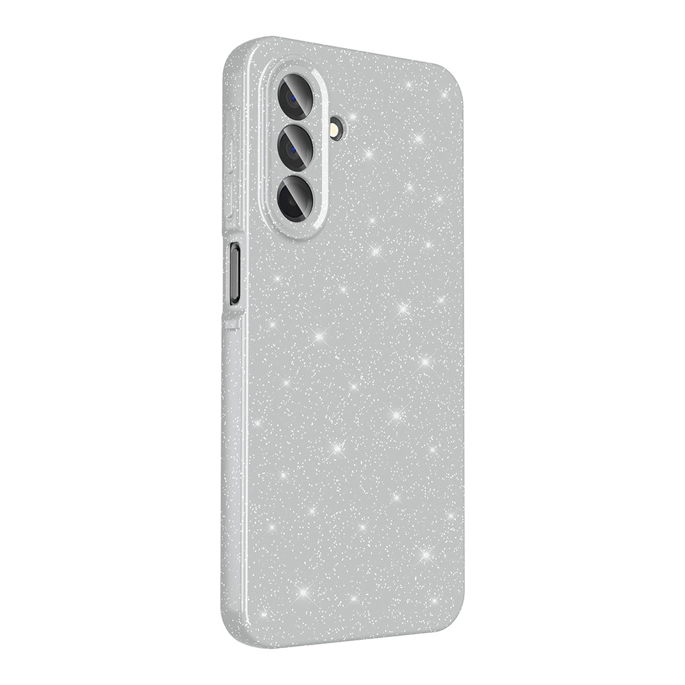 Galaxy A26 Kılıf Kamera Korumalı Simli Lüks Zore Koton Kapak Siyah