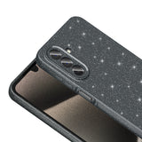 Galaxy A26 Kılıf Kamera Korumalı Simli Lüks Zore Koton Kapak Lila