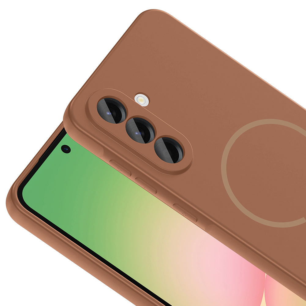 Galaxy A26 Kılıf M-safe Şarj Özellikli Zore Meta Kapak Titanyum-Gri