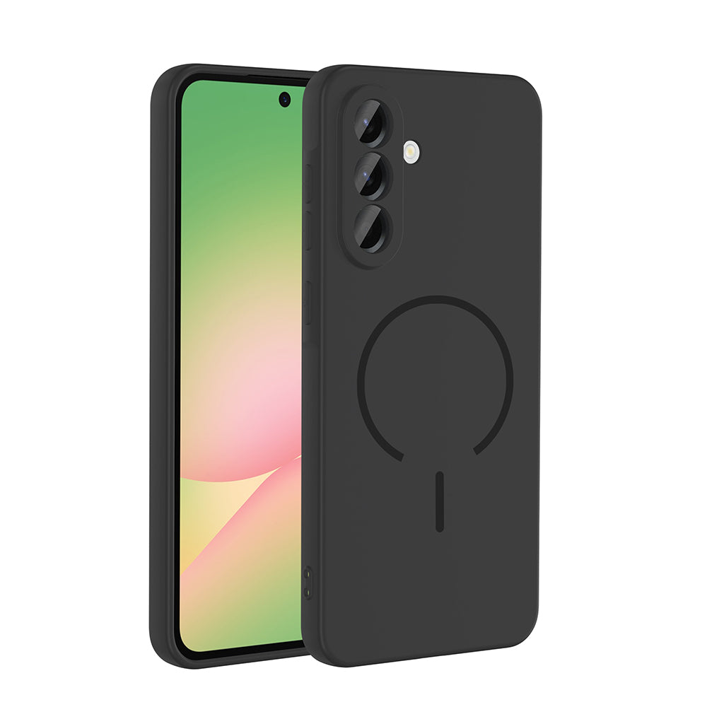 Galaxy A26 Kılıf M-safe Şarj Özellikli Zore Meta Kapak Titanyum-Gri