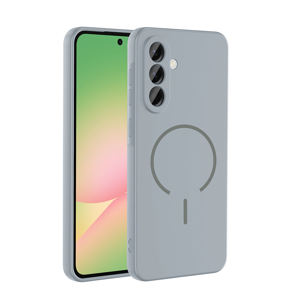 Galaxy A26 Kılıf M-safe Şarj Özellikli Zore Meta Kapak Titanyum-Gri