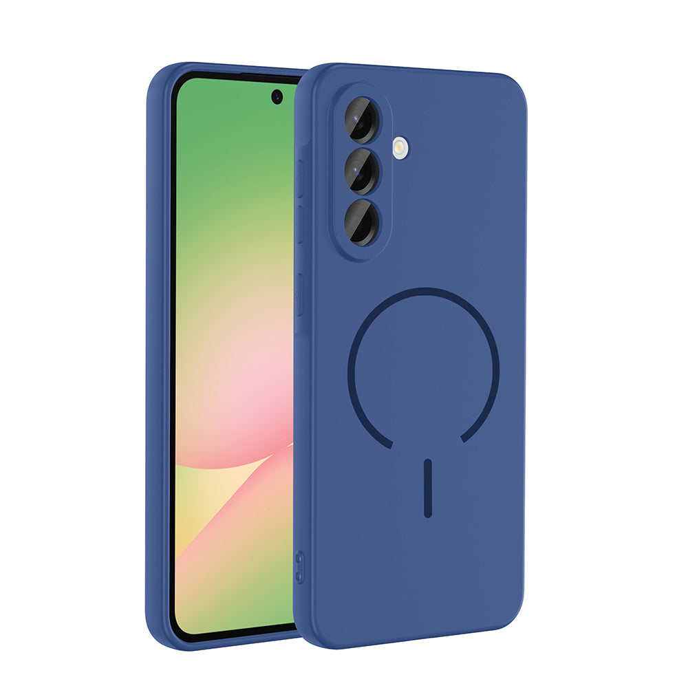 Galaxy A26 Kılıf M-safe Şarj Özellikli Zore Meta Kapak Lacivert
