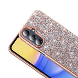 Galaxy A26 Kılıf Parlak Taşlı Tasarım Zore Pırlanta Kapak Gold