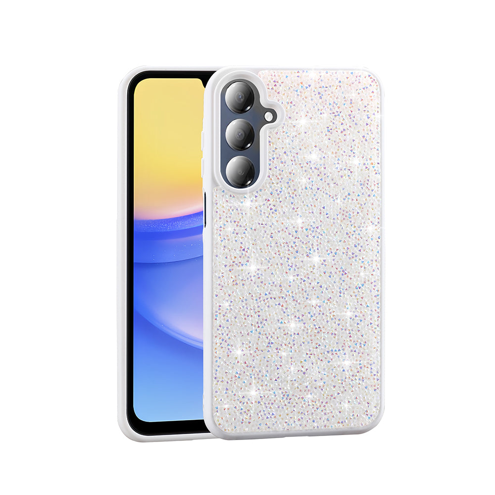 Galaxy A26 Kılıf Parlak Taşlı Tasarım Zore Pırlanta Kapak Siyah