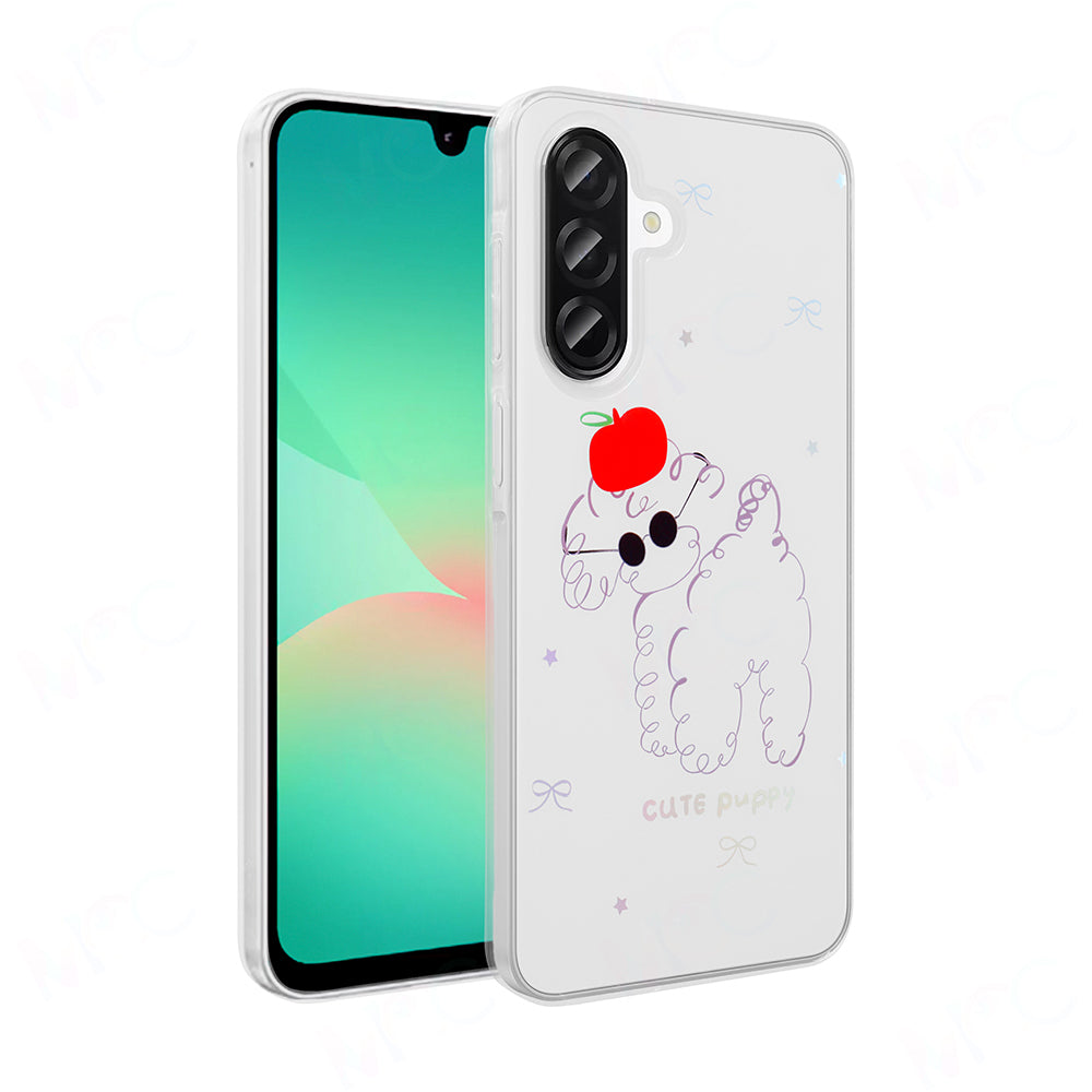 Galaxy A26 Kılıf Şeffaf Figürlü Zore Folk Sert Kapak Fiyonk