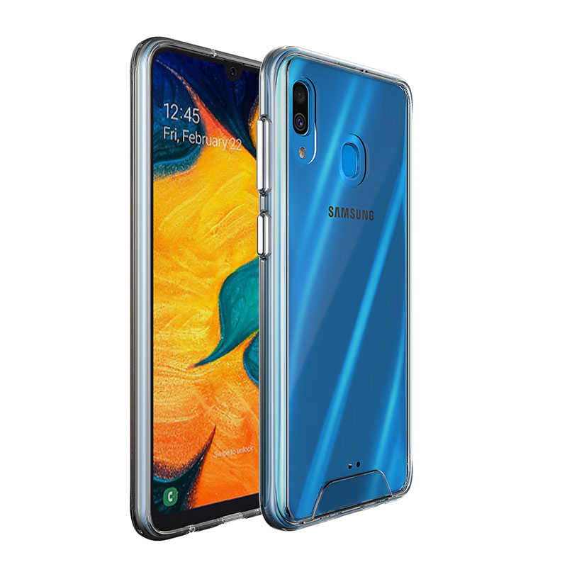 Galaxy A30 Kılıf Zore Gard Silikon Renksiz