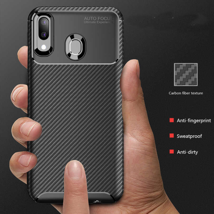 Galaxy A30 Kılıf Zore Negro Silikon Kapak Siyah