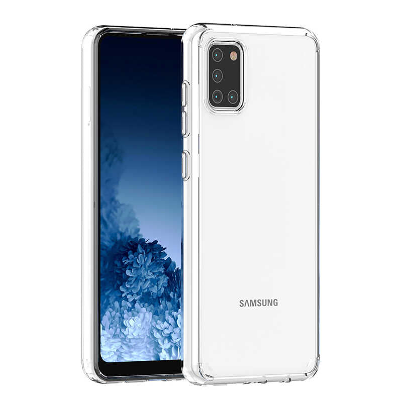 Galaxy A31 Kılıf Zore Coss Kapak Renksiz